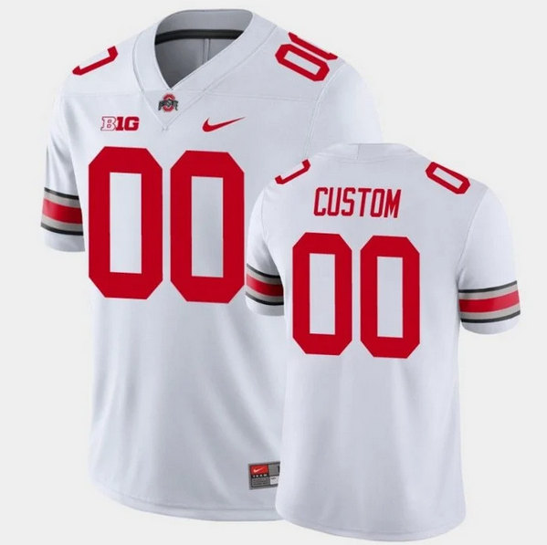 Men's Ohio State Buckeyes ACTIVE PLAYER Custom White College Stitched Jersey